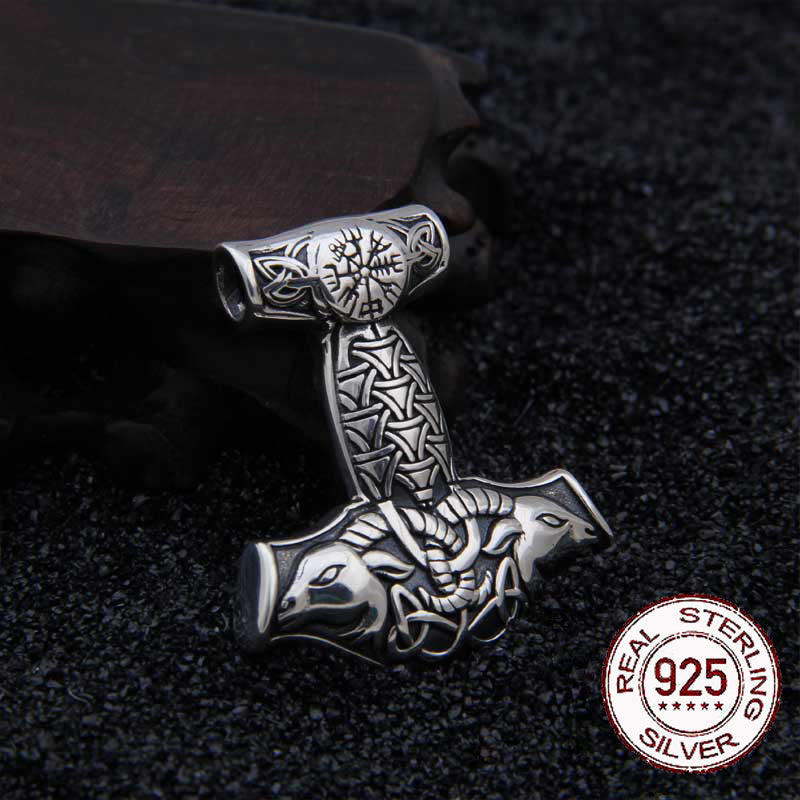 TANNGRISNIR / TANNGNJÓSTR HAMMER - STERLING SILVER