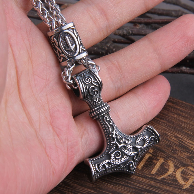 MJOLNIR MARK AMULET - STAINLESS STEEL