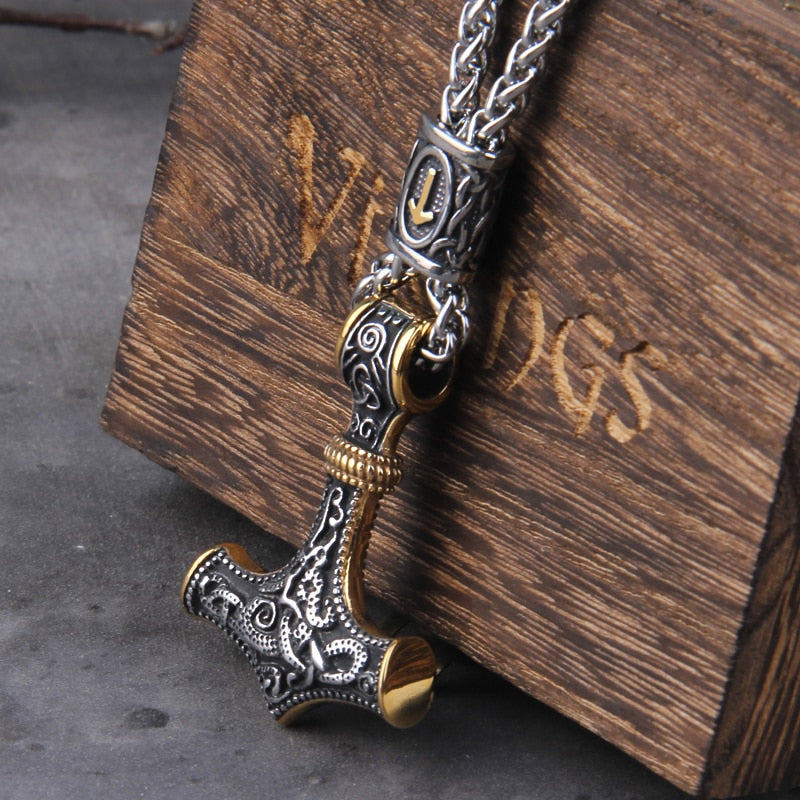 MJOLNIR MARK AMULET - STAINLESS STEEL