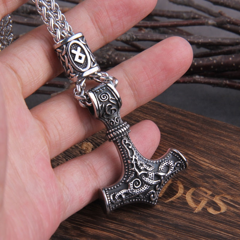 MJOLNIR MARK AMULET - STAINLESS STEEL