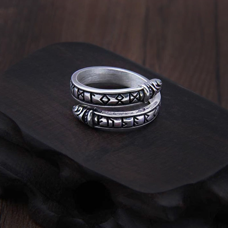 OURBOROS DRAGON RING - STERLING SILVER