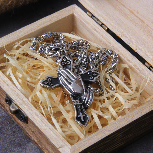 NORDIC PRAYER ROOD - STAINLESS STEEL