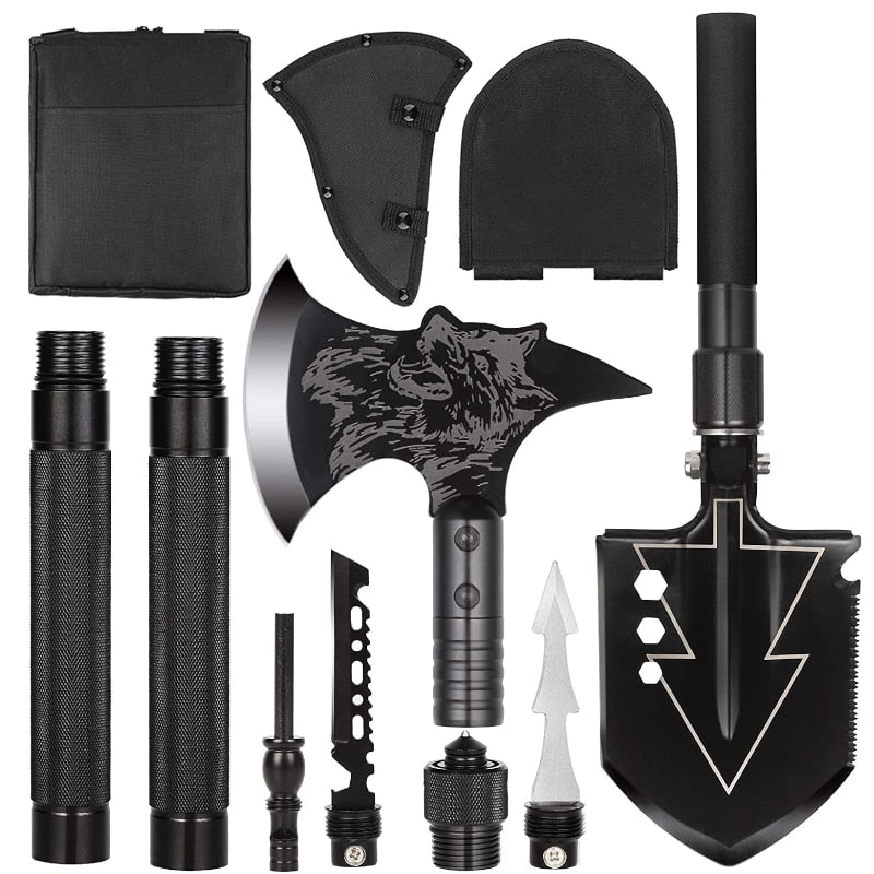 OMEGA SHOVEL-AXE WAIST KIT - STEEL