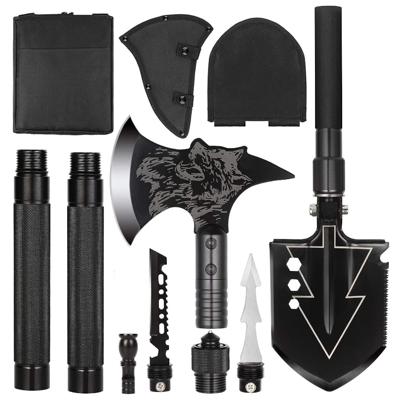 OMEGA SHOVEL-AXE WAIST KIT - STEEL