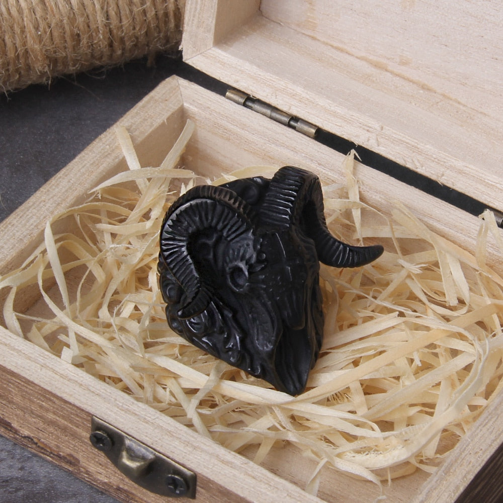 DEMON SPANGANHELM RING - STAINLESS STEEL