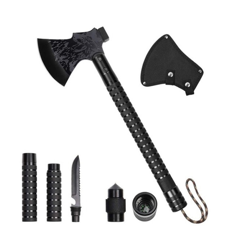NIGHTHAWK EMERGENCY FOLDABLE AXE KIT - STEEL