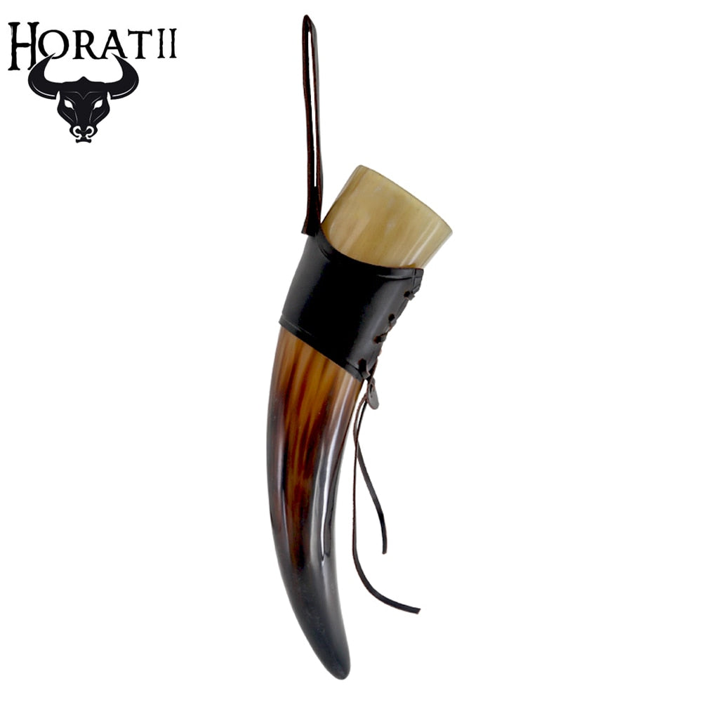 MUG HORN WITH CASE - BUFFALO HORN