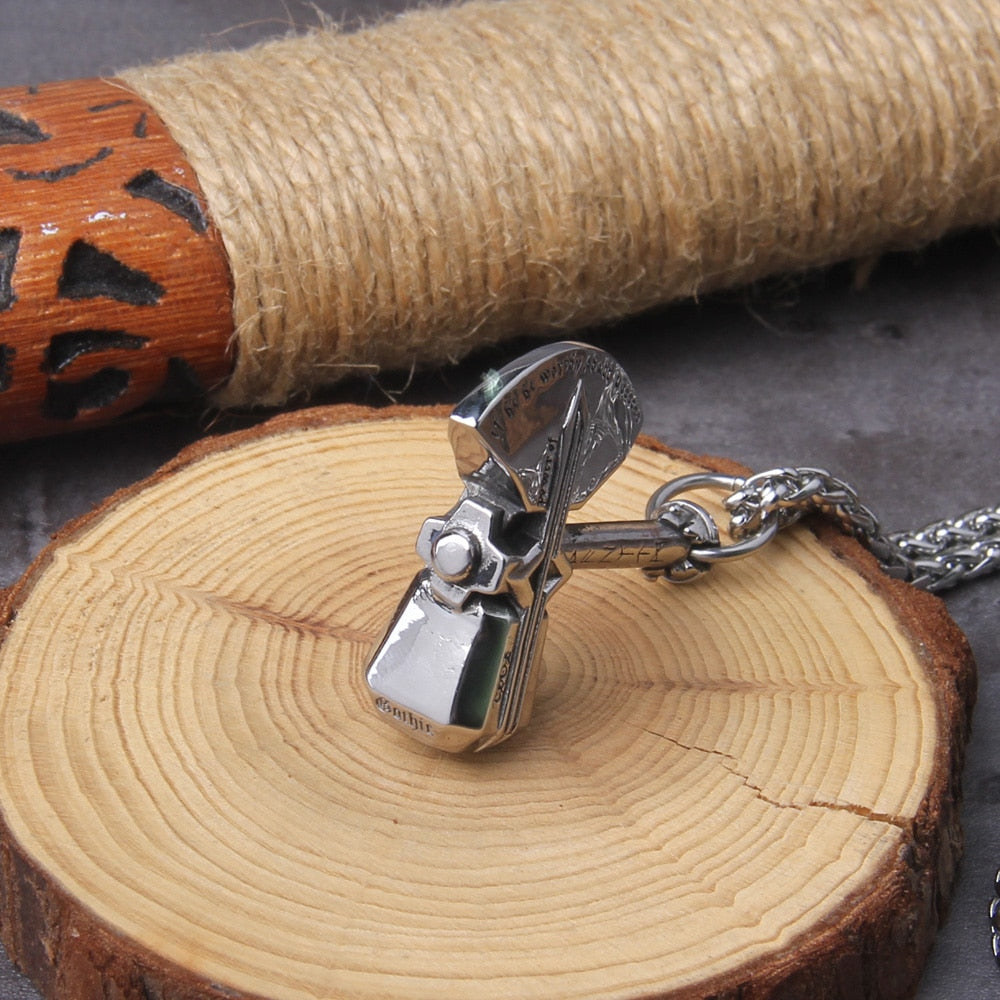 THE STORMBREAKER RUNIC AXE PENDANT- STAINLESS STEEL