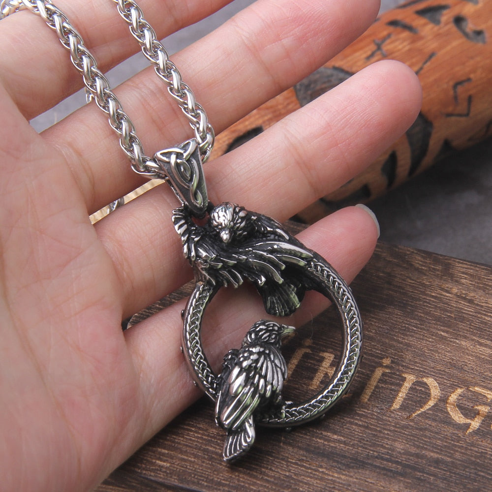 HUGINN AND MUNINN OATH - STAINLESS STEEL