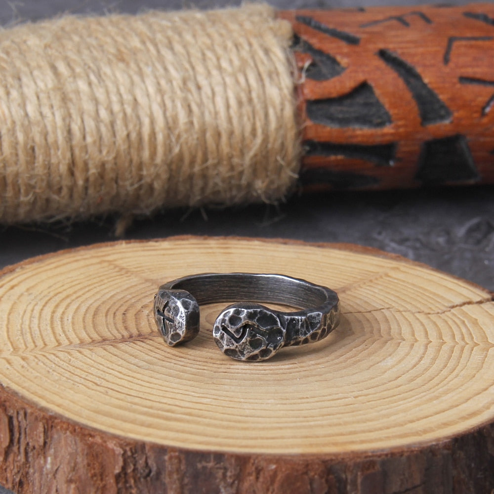 NORSE SIGN RING - STAINLESS STEEL