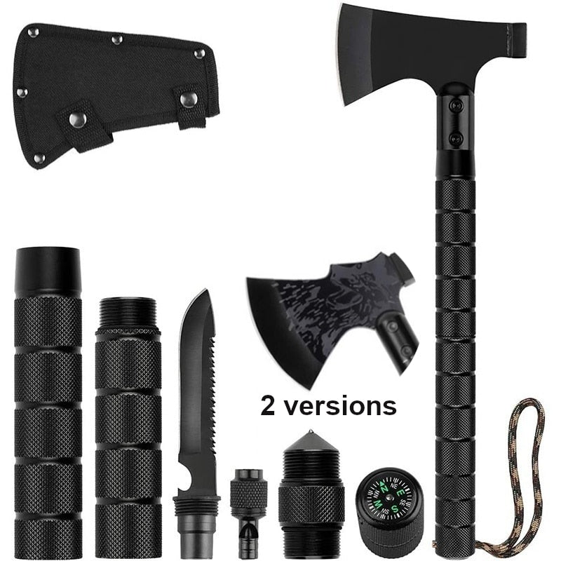 NIGHTHAWK  EMERGENCY FOLDABLE AXE KIT -  STEEL