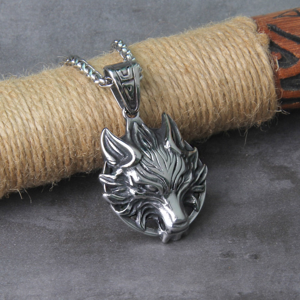 RISEN WOLF - STAINLESS STEEL
