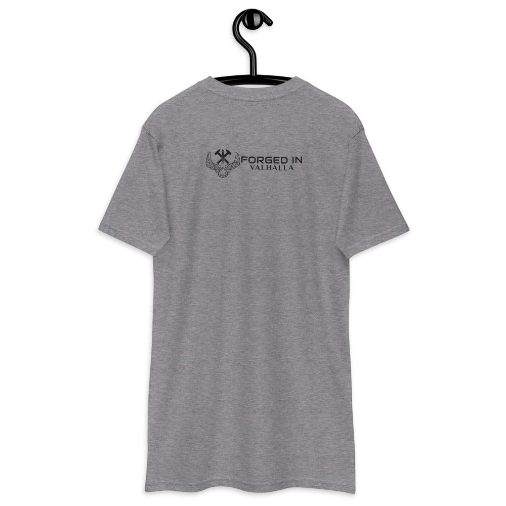 HEAVY WEIGHT TEE VIKING STRENGTH RUNE- GRAB LIFE BY THE HORNS