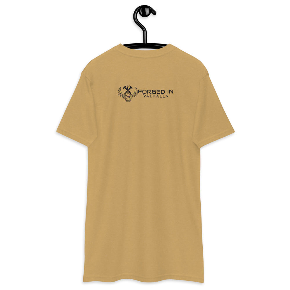HEAVY WEIGHT TEE VIKING STRENGTH RUNE- GRAB LIFE BY THE HORNS