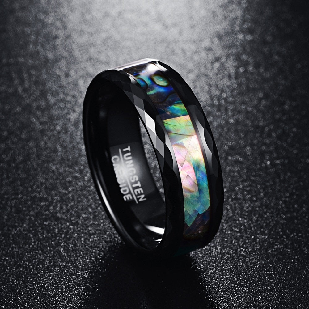 SHELL STAIN RING- TUNGSTEN