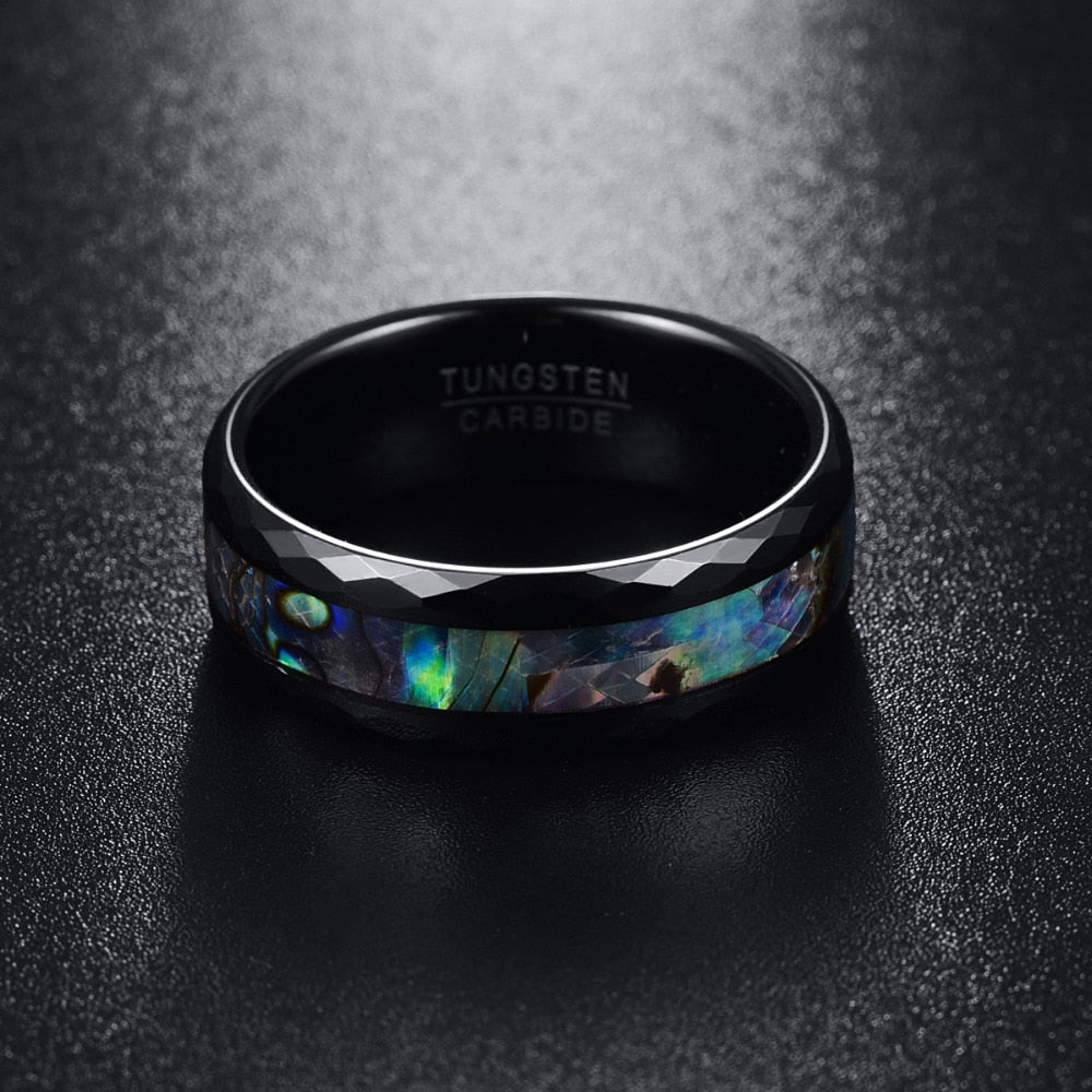 SHELL STAIN RING- TUNGSTEN