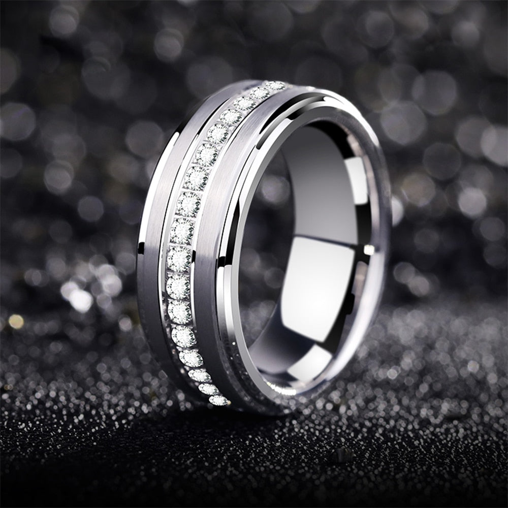 HIMINGLÆVA WAVE- TUNGSTEN RING