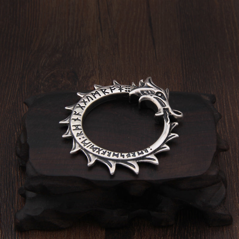 OUROBOROS RUNIC NECKLACE - STERLING SILVER