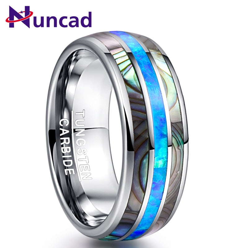 RUNNEL RING- OPAL TUNGSTEN