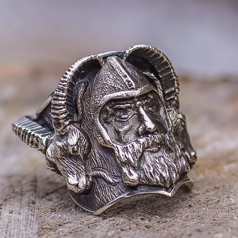 THORS GOATS- Tanngrisnir & Tanngnjóstr RING- STAINLESS STEEL - Forged in Valhalla
