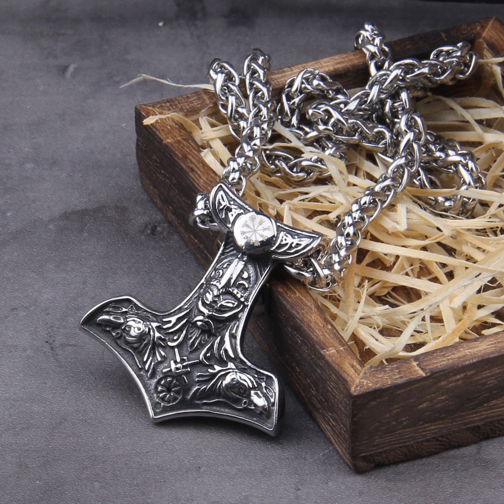 POWERFULL WATCHER/ ODINS PENDANT- STAINLESS STEEL - Forged in Valhalla