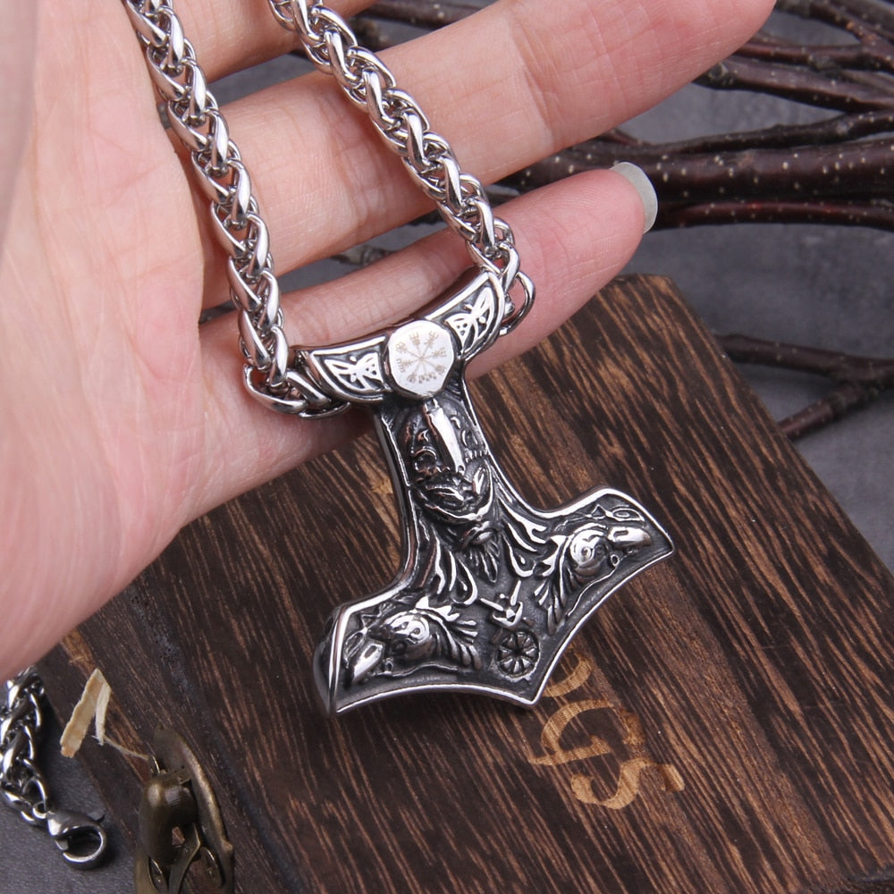 POWERFULL WATCHER/ ODINS PENDANT- STAINLESS STEEL - Forged in Valhalla