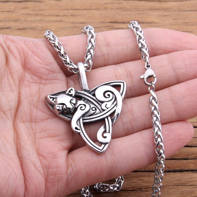 CELTIC KNOT FOX NECKLACE - Forged in Valhalla