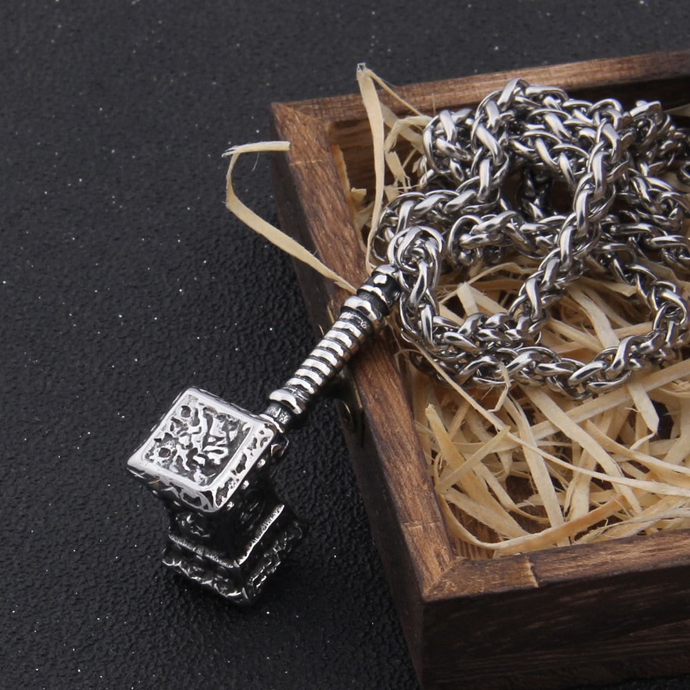 MODERN THORS HAMMER OF THUNDER- STAINLESS STEEL - Forged in Valhalla