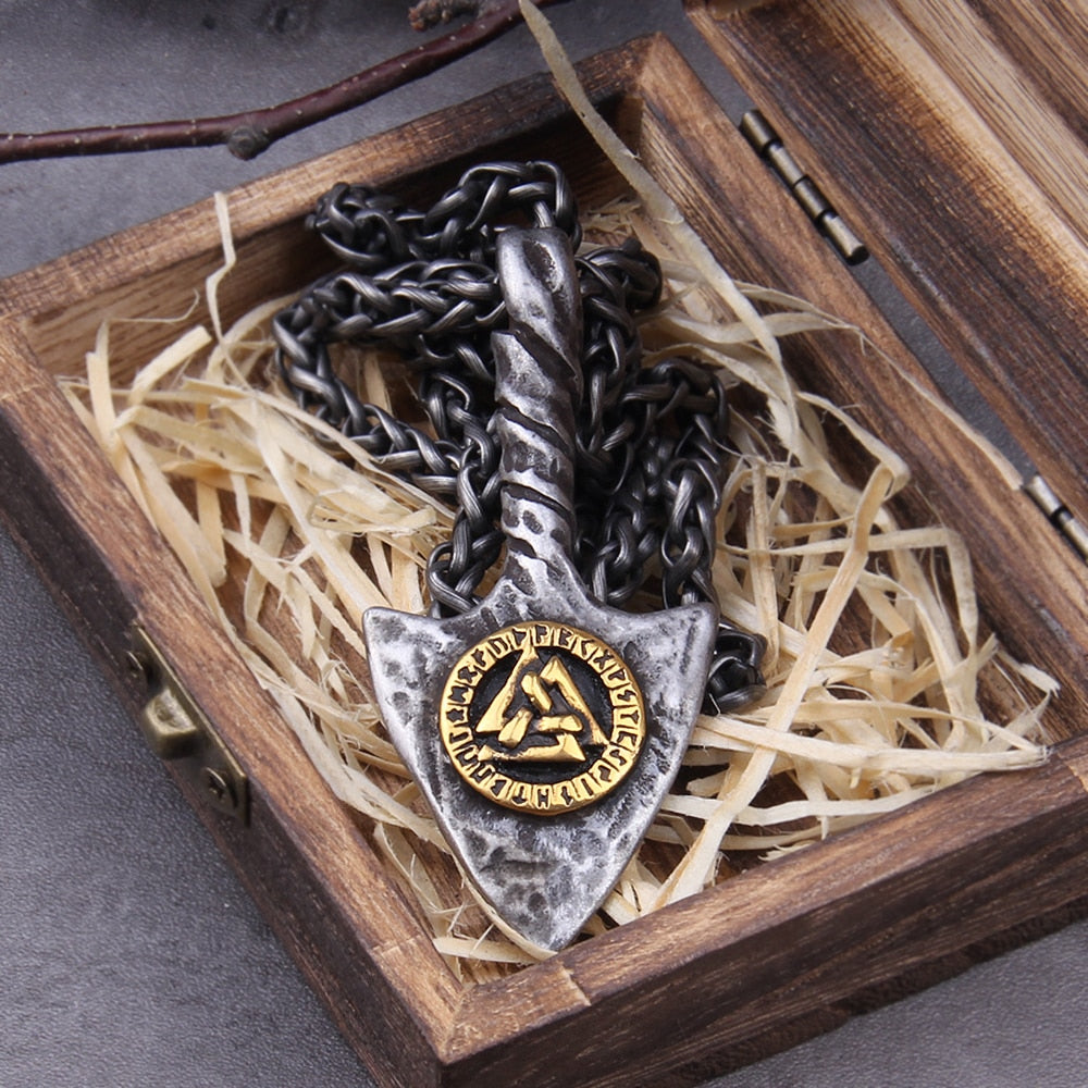 TWISTED RUNIC GUNGNIR- SPEAR OF THE DEAD- STAINLESS STEEL - Forged in Valhalla