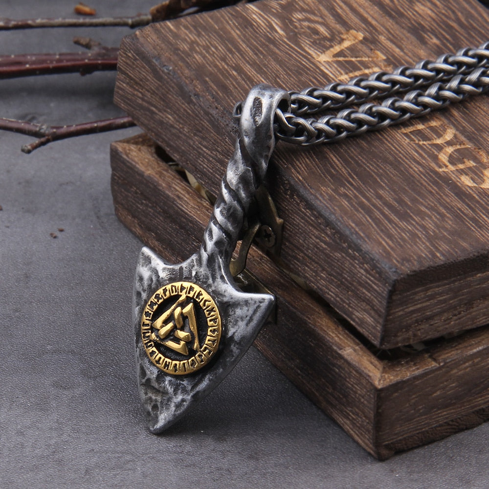 TWISTED RUNIC GUNGNIR- SPEAR OF THE DEAD- STAINLESS STEEL - Forged in Valhalla