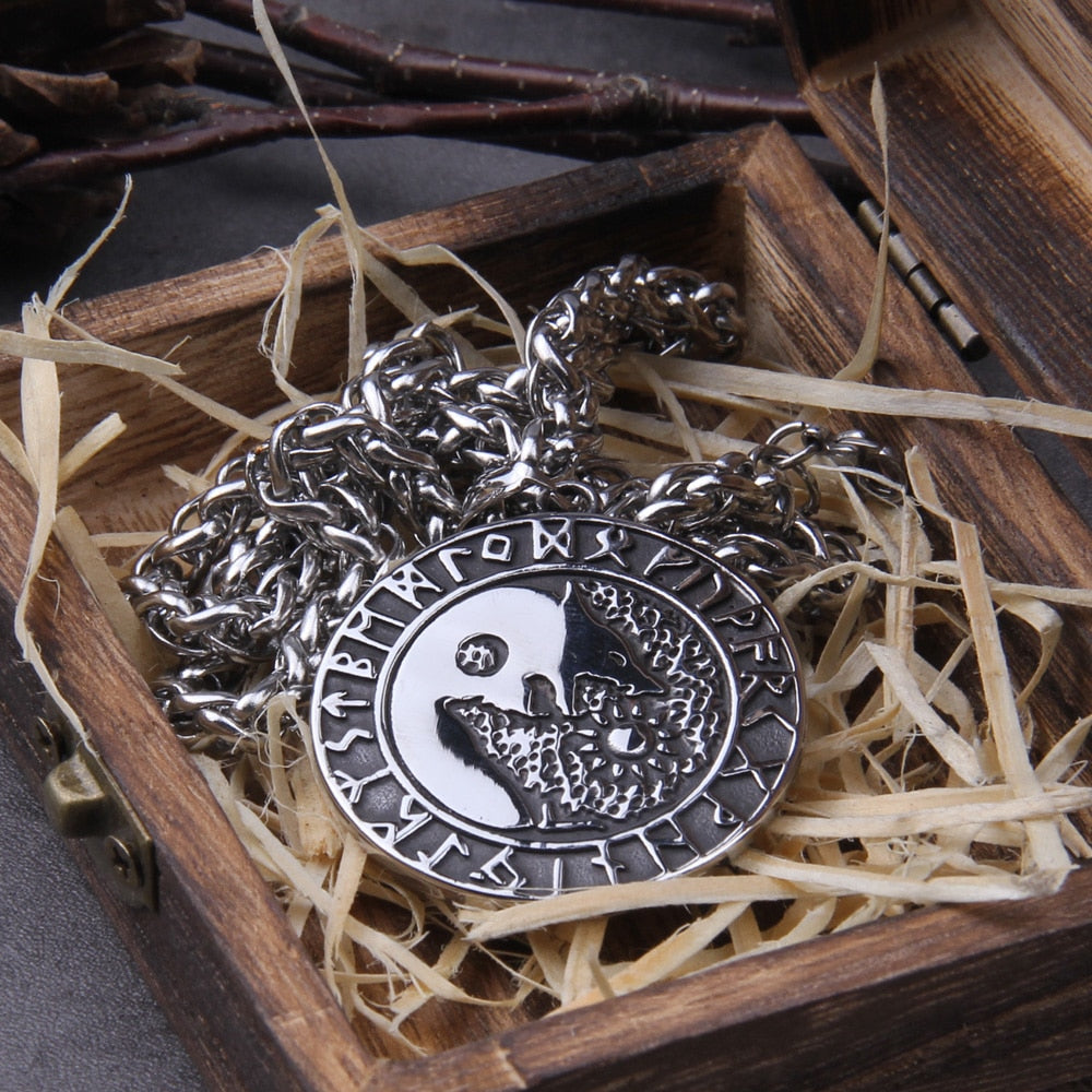 FENRIR DESTRUCTION, GLUTTONY, ANGER, HATRED PENDANT- STAINLESS STEEL - Forged in Valhalla