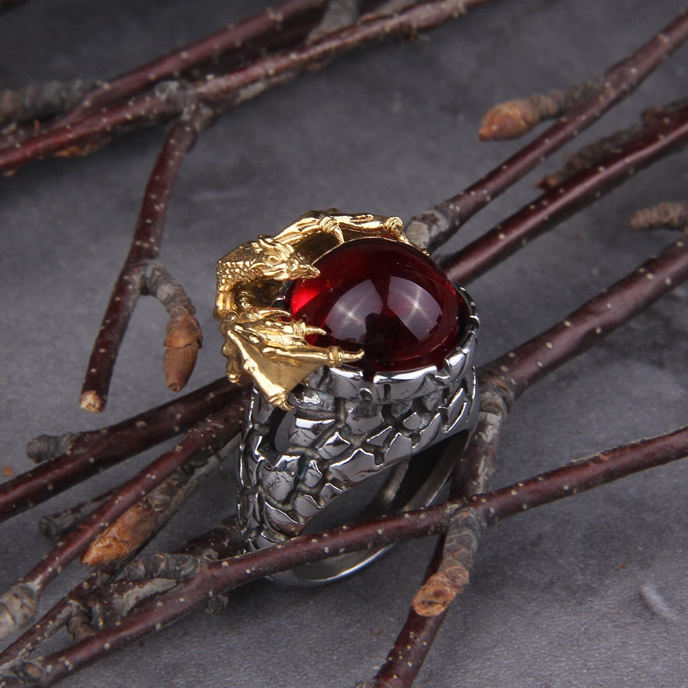 OUROBOROS WHELPS RING- STAINLESS STEEL