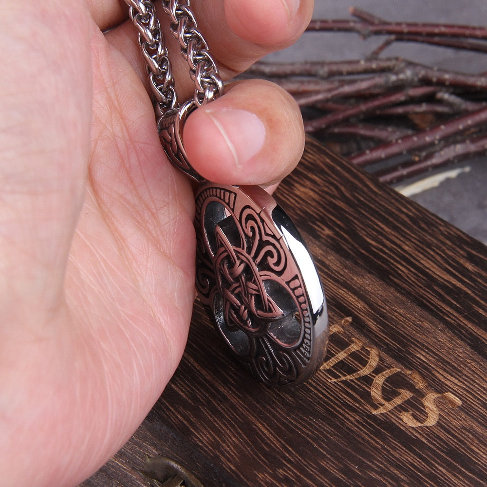 VIKING TRIQUETRA(CELTIC KNOT)PHYSICAL,SPIRITUAL, AND CELESTIAL- STAINLESS STEEL - Forged in Valhalla