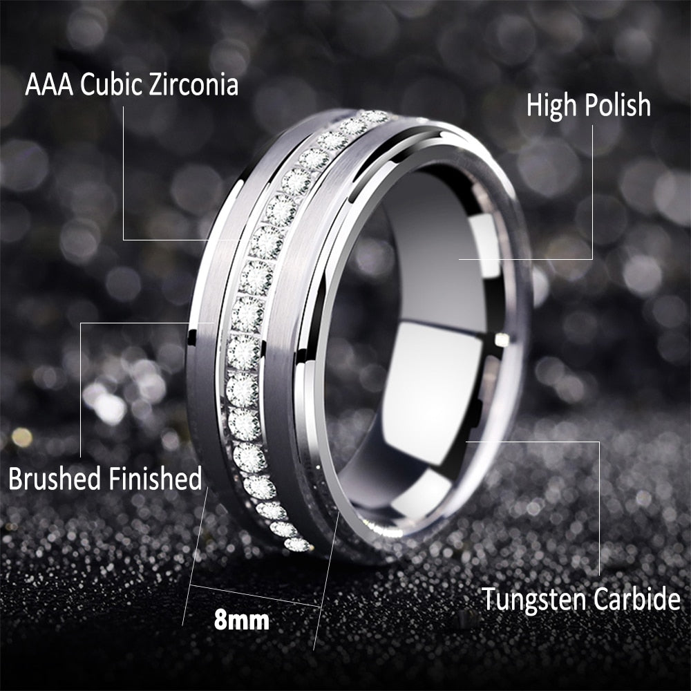 HIMINGLÆVA WAVE- TUNGSTEN RING