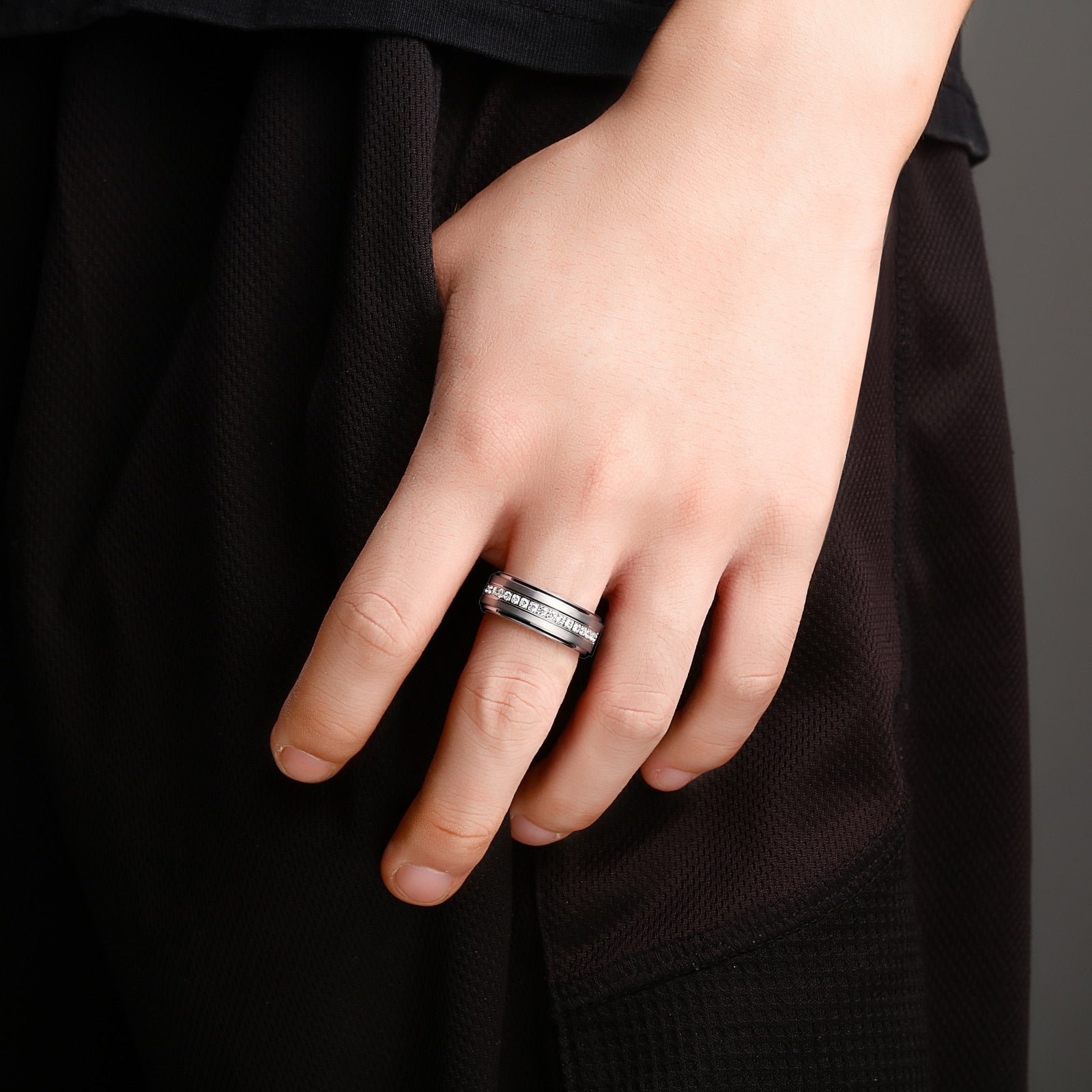 HIMINGLÆVA WAVE- TUNGSTEN RING