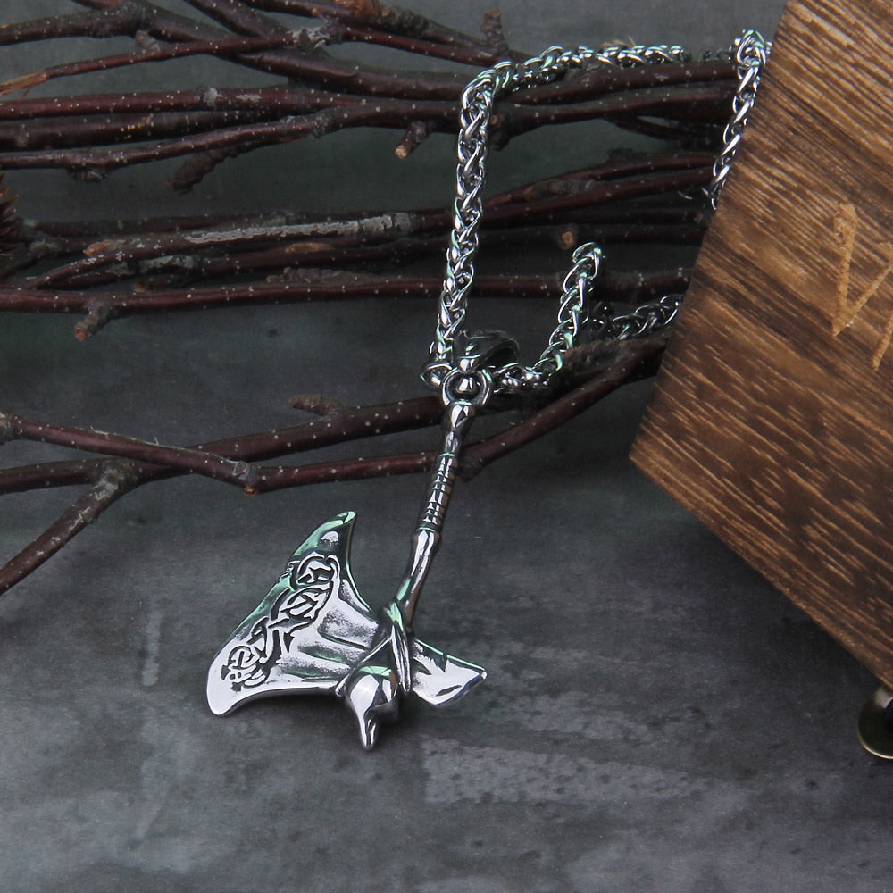 CELTIC AXE CHAIN- STAINLESS STEEL