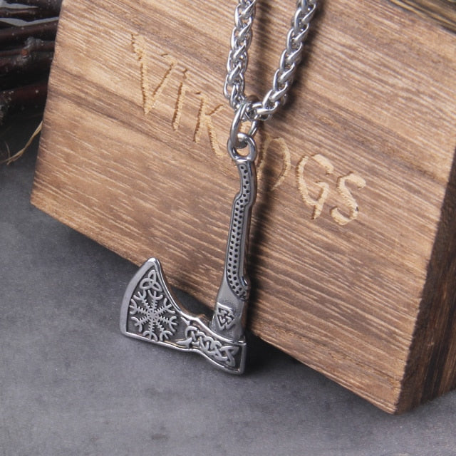 MULTIPLE VIKING AXE VARIANTS WITH CHAIN- STAINLESS STEEL