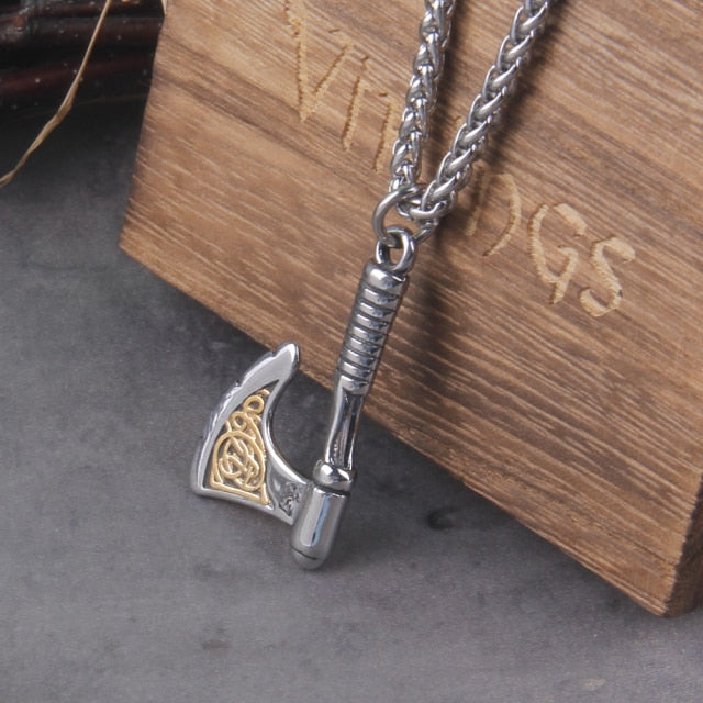 MULTIPLE VIKING AXE VARIANTS WITH CHAIN- STAINLESS STEEL