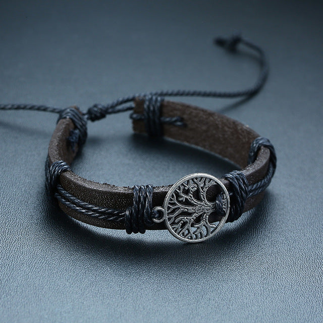 4PCS VIKING BRACLETS- STAINLESS STEEL