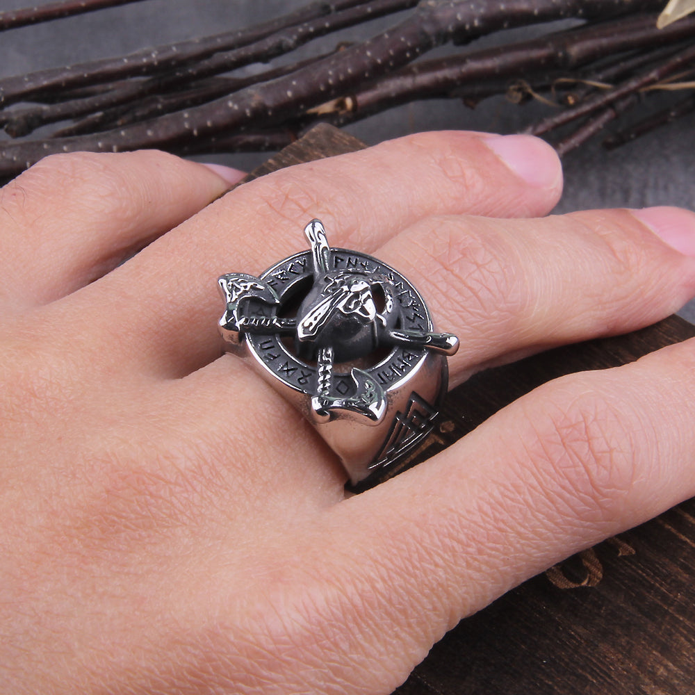 BERSERKERS SET RING/PENDANT- STAINLESS STEEL