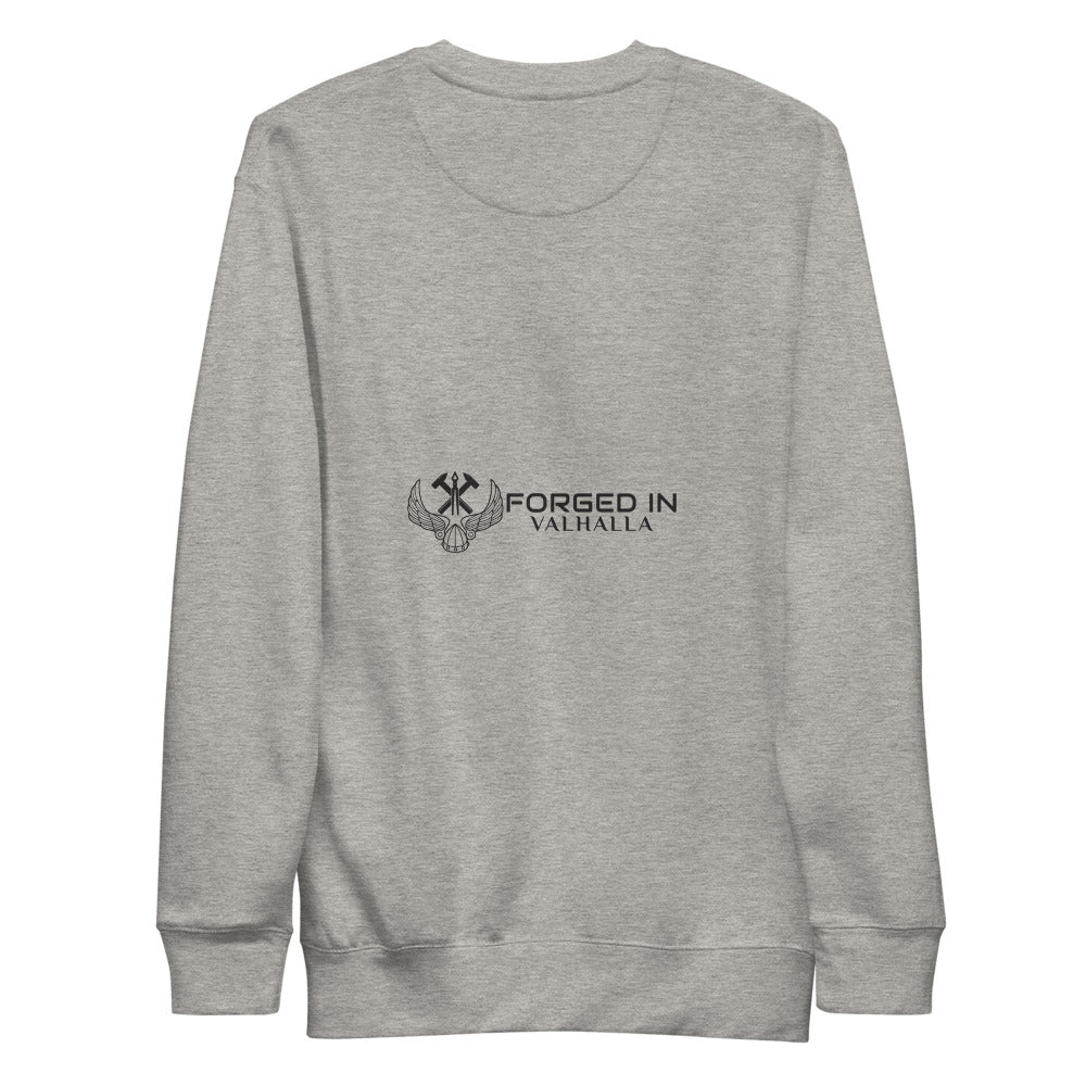 FLEECE PULLOVER VIKING STRENGTH RUNE- GRAB LIFE BY THE HORNS