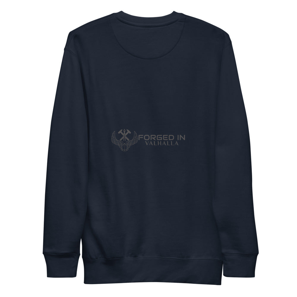 FLEECE PULLOVER VIKING STRENGTH RUNE- GRAB LIFE BY THE HORNS