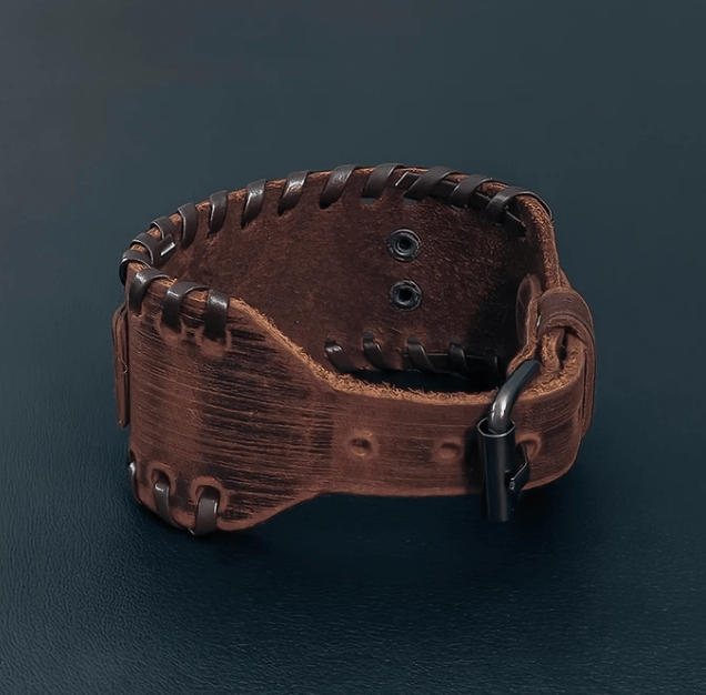 WOLF OF ODIN LEATHER WRAP BRACELET - Forged in Valhalla