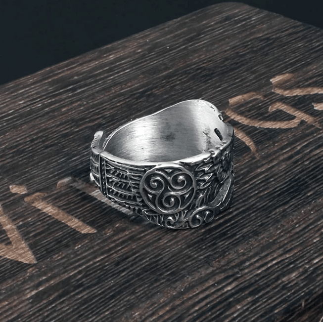 HUGIN AND MUNIN RAVEN RING - STAINLESS STEEL - Forged in Valhalla