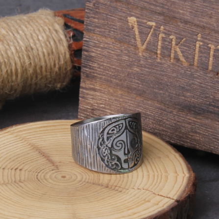 GODDESS OF DEATH HEL RING- STAINLESS STEEL