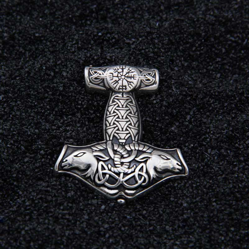 TANNGRISNIR / TANNGNJÓSTR HAMMER - STERLING SILVER