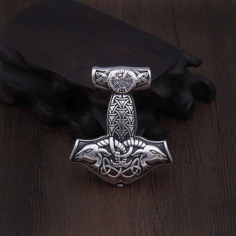 TANNGRISNIR / TANNGNJÓSTR HAMMER - STERLING SILVER