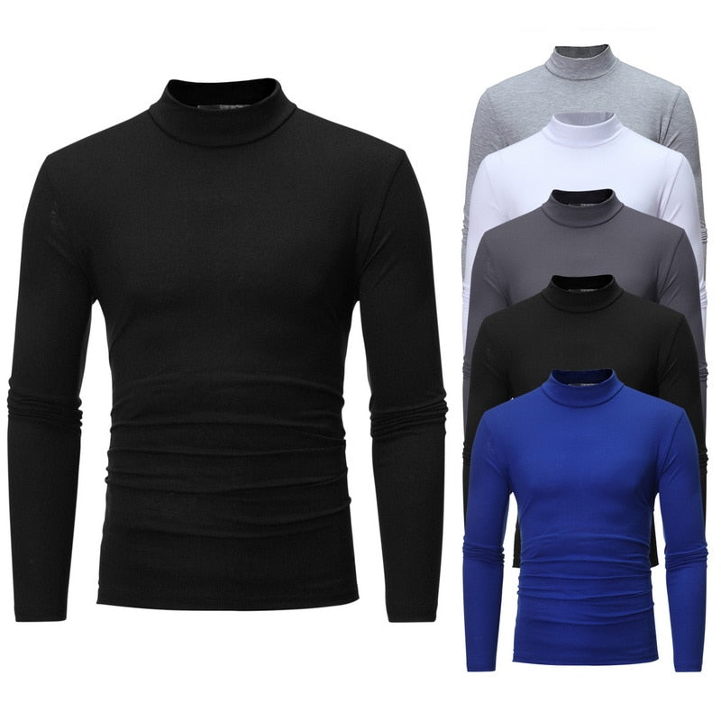 HIGH COLLAR THERMAL SHIRT - POLYESTER