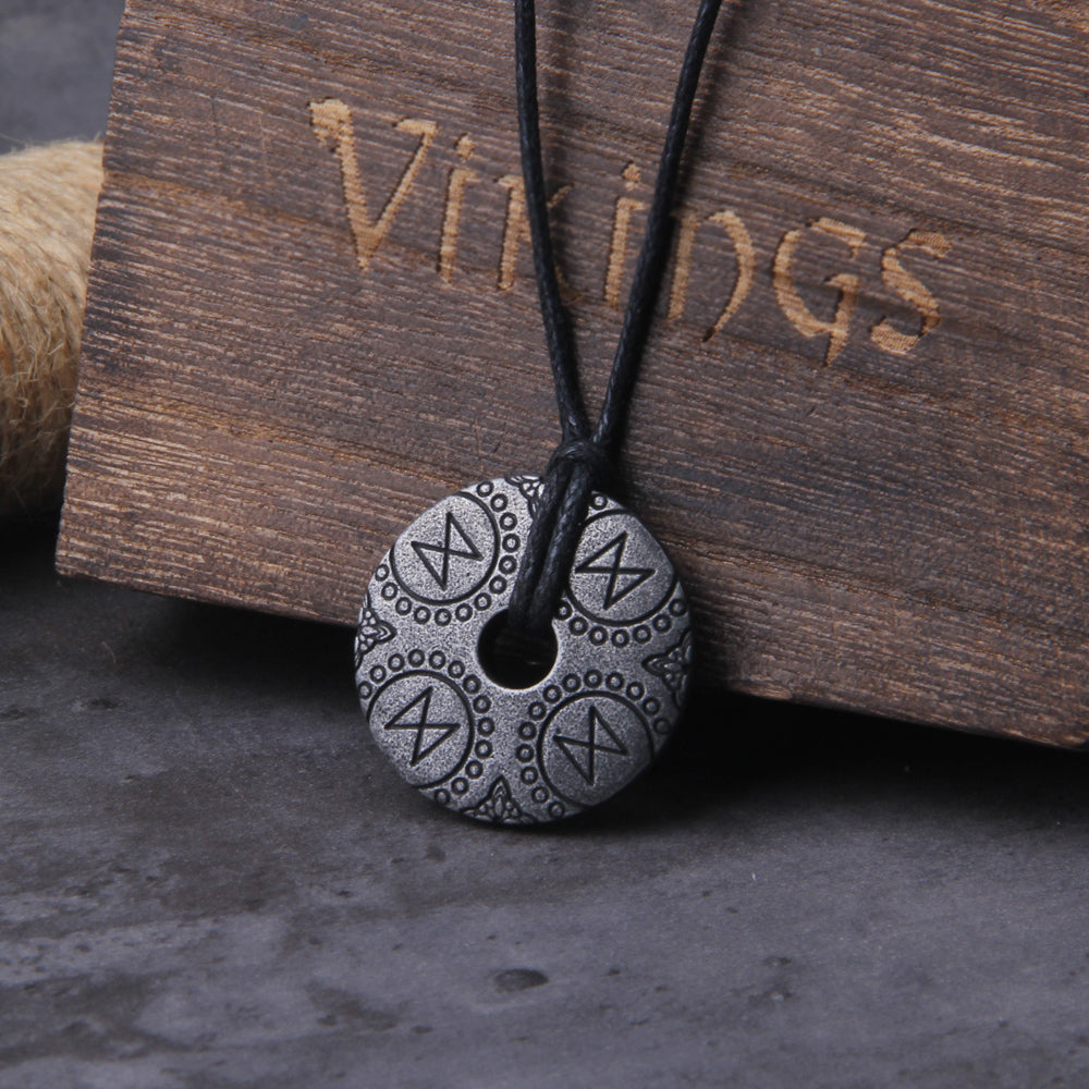 ASHEN  RUNE PENDANT - STAINLESS STEEL