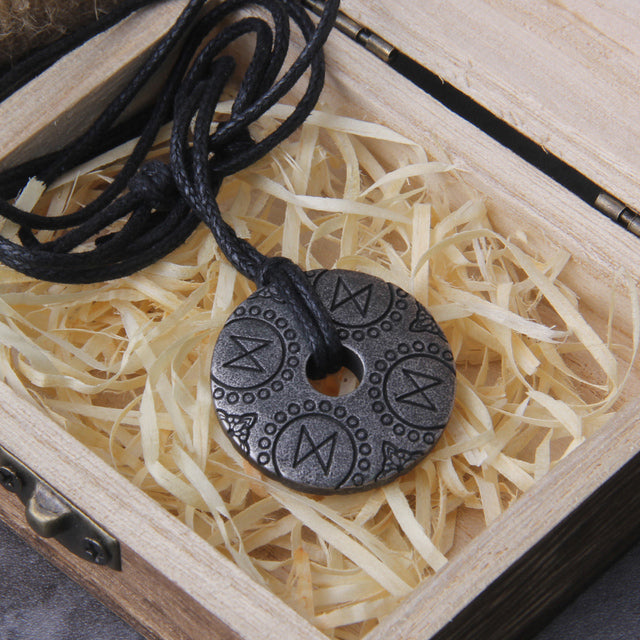 ASHEN  RUNE PENDANT - STAINLESS STEEL